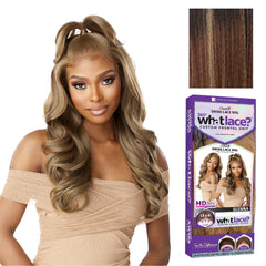Sensationnel What Lace 13x6 Glenna wig close-up shows natural density for seamless parting.