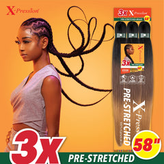 Sensationnel X-pression flame retardant kanekalon closeup shows durable, safe braid.