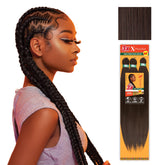 Sensationnel X-pression prestretched braid packaging shows quick protective styles in a 2-pack.