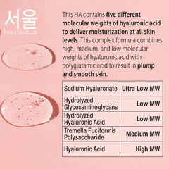SeoulCeuticals HA Serum bottle close-up emphasizing premium packaging