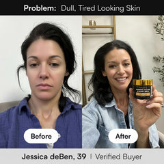 serabel tallow and honey balm face application demonstrates smooth daily moisture.