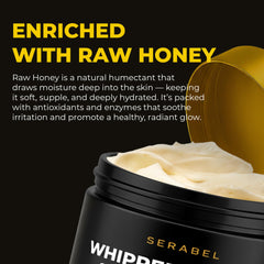 serabel tallow and honey balm lips application demonstrates nourishing lip care.