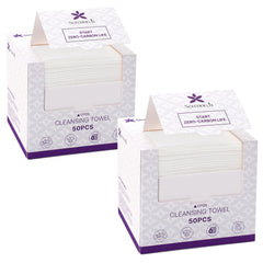 Serenorch disposable face towels 10x12 for full-face cleansing and makeup removal.