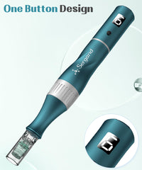 Sergand Derma Roller Kit travel case open demonstrates organized travel solution.