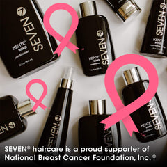 SEVEN KENTE BOND Shampoo green-tea label emphasizes refreshing scent and nourishing ingredients.