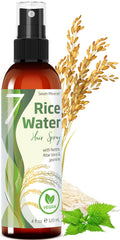 Seven Minerals fermented rice water spray bottle offering hair nourishment and growth support.