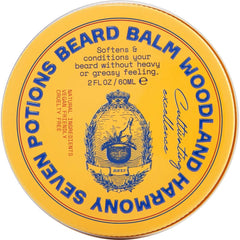 Seven Potions Woodland Harmony jar shows natural softness for a healthier beard.