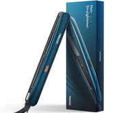 SevenMAGIC hair straightener close-up with titanium ceramic plates for smooth straight styling