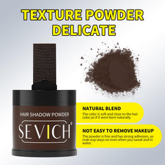 Sevich Hairline Powder built-in mirror provides on-the-go visibility for blending