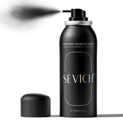 Sevich aerosol de fibras capilares, aplicación suave para cobertura rápida.