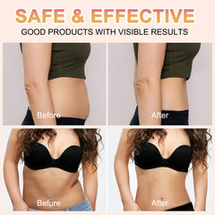 SEWOG B Flat Belly Cream application on stomach demonstrates smoothing