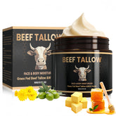 Seyoulala beef tallow face jar demonstrates rich facial hydration and nourishment.