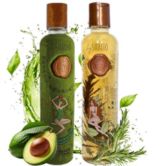 SHAEIO Ritual Botanico Kit2 rosemary shampoo bottle emphasizes growth stimulation and hair repair