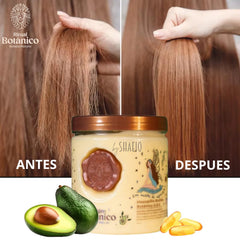 SHAEIO Ritual Botanico mask on damaged hair implies repair and resilience.