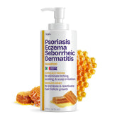 Shailee Psoriasis Shampoo bottle demonstrates daily scalp care with advanced formula