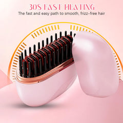 SHANGFEI Anti-scald shell protects hands during everyday straightening sessions.