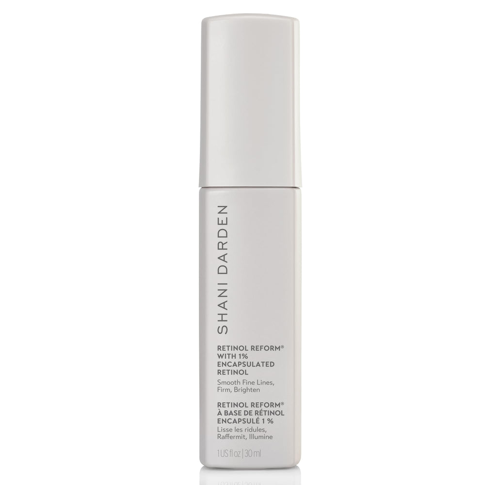SHANI DARDEN Retinol Reform bottle pump for easy nightly application and smoother skin.