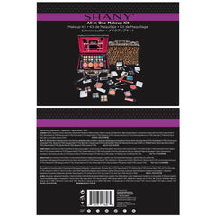 SHANY eyeshadow quads inside offer versatile shimmer and matte options.