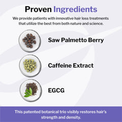 Shapiro MD Hair Growth Experts vegan formula label emphasizing plant-based ingredients.