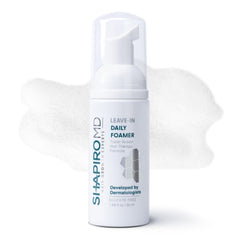 Shapiro MD Leave-In Daily Foam bottle ready for daily scalp protection against DHT.