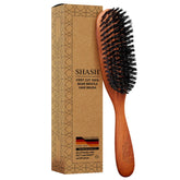 SHASH Classic first cut boar bristle brush for smoother, conditioned hair.