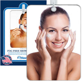 The Shave Well XL fogless mirror mounted on tiles for clear shaving visibility