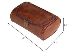 Shcnlery toiletry bag front waterproof pocket for separating wet items.