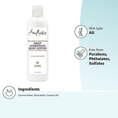 SheaMoisture coconut milk rich cream highlights nourishing hydration.