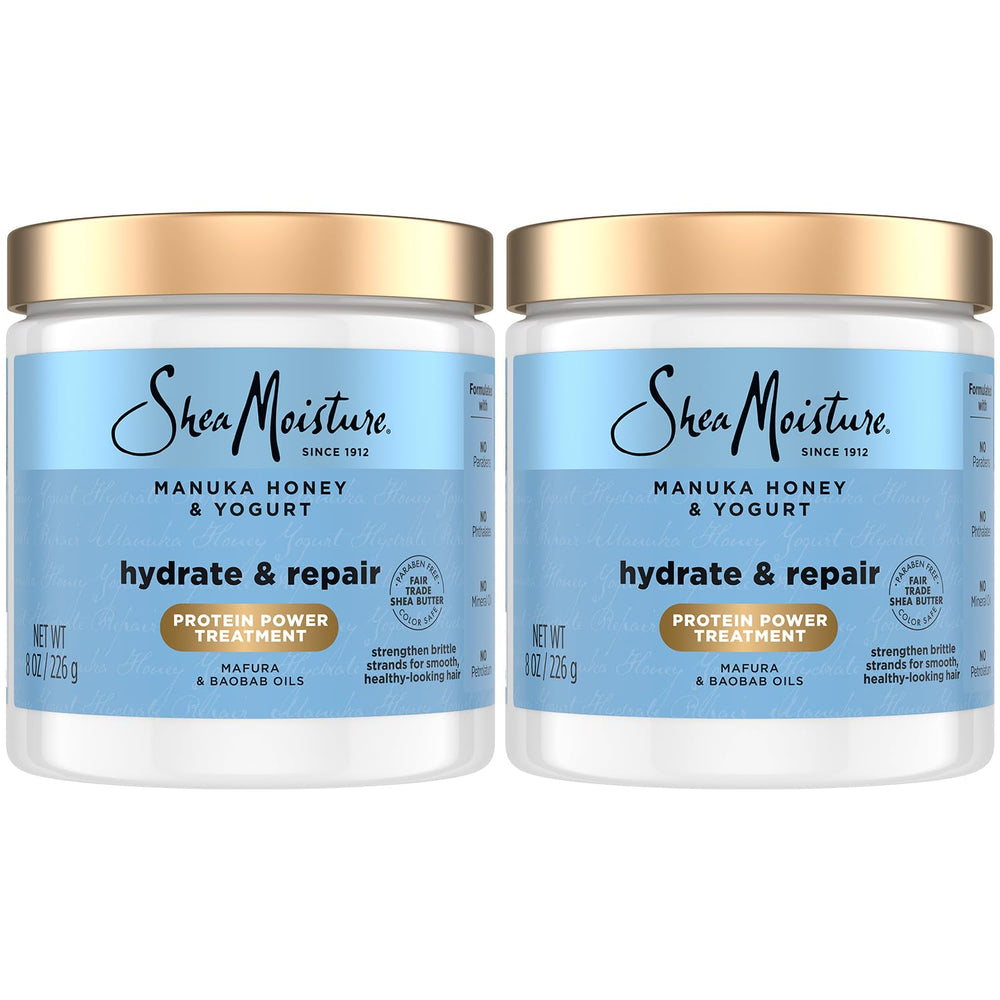 SheaMoisture Hair Mask 2-Pack packaging shows dual hydrating treatments.