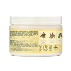SheaMoisture smoothie cream texture close-up highlights creamy emollience for damaged hair nourishment