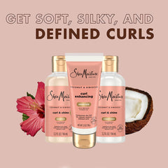 SheaMoisture Travel Essentials Coconut Hibiscus Conditioner squeeze pack for detangling and frizz control while traveling