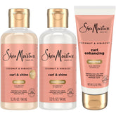 SheaMoisture Travel Essentials Coconut Hibiscus Shampoo bottle for on-the-go cleansing and defined curls