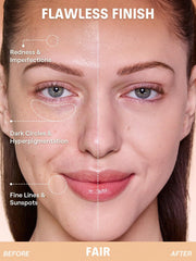 SHEGLAM Lock & Go on-finger application demonstrates buildable coverage.