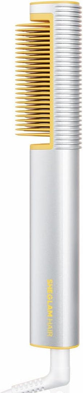 SHEGLAM Straightener Brush front view for quick everyday styling and smooth results.