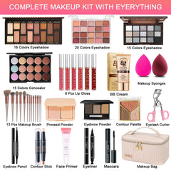 SHELAKIN all-in-one kit travel case for on-the-go makeup touch-ups