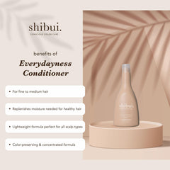 Shibui Everydayness conditioner application adding conditioning and detangling ease