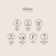 SHIBUI Ultra Hydrating Conditioner vegan formula label emphasizes clean ingredients.