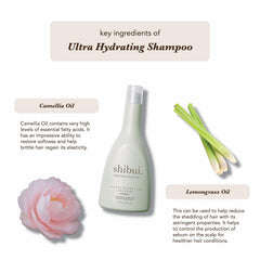 SHIBUI Ultra Hydrating Shampoo foamy lather signals easy detangling and refreshing cleanse