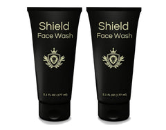 Shield Face Wash bottle with unscented gel for daily deep-clean