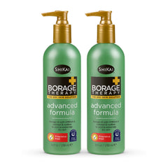 ShiKai Borage Therapy bottle showcases fragrance-free hydration for dry skin.