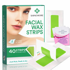 ShineMore facial wax strips pack shows at-home waxing convenience
