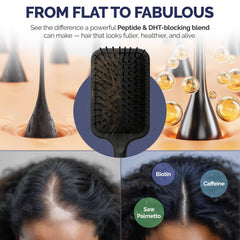 Shiny Leaf ingredients label spotlights saw palmetto and biotin for fuller-looking hair.