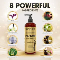 Shiny Leaf DHT Pro Shampoo ingredients highlight Procapil and Capixyl
