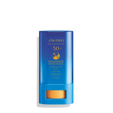 Shiseido Clear Sunscreen Stick SPF 50+ under-makeup application for invisible protection