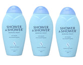 Shower To Shower Morning Fresh bottle on a bathroom counter offering long-lasting freshness