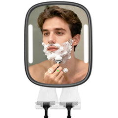 Showvigor fogless mirror with LED brightness for crisp shaving reflections