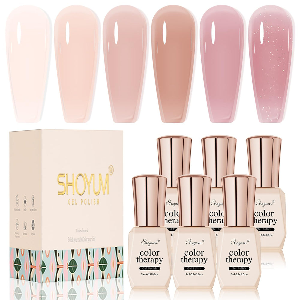 SHOYUM Jelly Nude Rose Milk shows natural sheer pink for everyday wear.