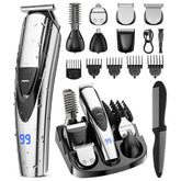SHPAVVER beard-trimmer-kit with six heads enables versatile at-home grooming.