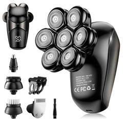 SHPAVVER head shaver 5-in-1 set for bald men enabling versatile daily grooming.