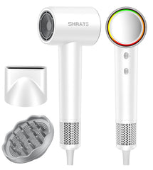 SHRATE hair dryer motor close-up showing ultra-fast drying capability for busy mornings.